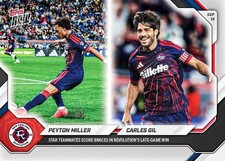 Peyton Miller / Carles Gil Revolution - 2026 MLS Topps NOW - Card 83 Presale picture
