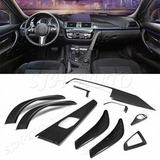 10Pcs/Set Dry Carbon Fiber Interior Kit Trim For BMW 3 Series 4 Series 2014-2020 picture