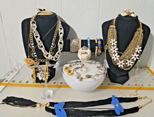 Nice Versatile Mixed metals materials Gold/Silver tone Lot Jewelry some Signed picture