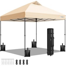 10x10ft Pop Up Canopy Tent One Push Portable Outdoor Shelter Heavy Duty Tent picture