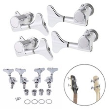 Heavy Duty 2R2L 4 String Bass Guitar Tuning Pegs Tuner Sealed Machine Heads picture