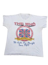 Vintage 1989 The Who 25th Anniversary Tour T-Shirt Screen Stars Rare Rock Grail picture