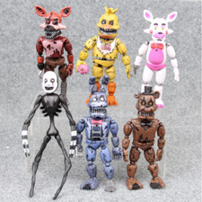 6pcs Set Five Nights at Freddy's  6‘’ Action Figures FNAF Toys w/light. picture