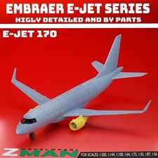 3d printed EMBRAER E170 (E-JET) V2 (4 IN 1) plane aircraft jet fighter picture