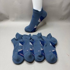 Bombas Women's Running Ankle Socks 4 Pair Pack Slate Blue Navy Size S M L New picture