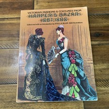 Vintage Victorian Fashions & Costumes Harper's Bazar 1867-1898 Blum Paperback picture