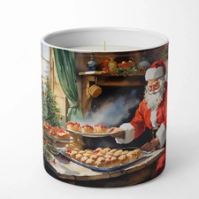 Santa's Cookie Kitchen Decorative Soy Candle | 10 oz Christmas Gift Candle picture