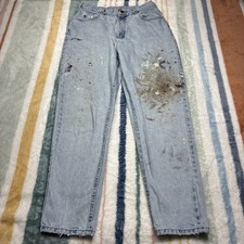 Vintage Lee Riders Jeans 30x31 Distressed Paint Art Cottagecore Union USA 1109 picture