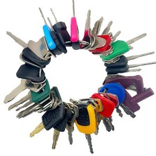 50 Heavy Construction Equipment Machinery Keys Master Set Case JD JCB CAT Volvo picture