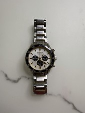 Seiko V175-0DHO Chronograph Stainless Steel Date Solar Watch, New Battery picture