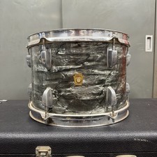 Vintage Ludwig Tom 12x8 Sky Blue Pearl 1960's Keystone Badge Orphan Solo Project picture