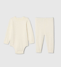 Baby Gap Baby CashSoft Outfit Set - Ivory Frost - (Size 12-18 mo) picture