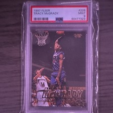 Fleer 1997 Fleer Tracy McGrady #226 RC Rookie Basketball Card PSA 9 Raptors picture