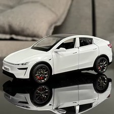 1:32 Tesla Model Y Diecast Car – Alloy Electric SUV w/ Sound Light Pull-Back Toy picture