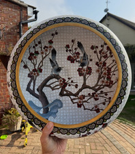 Chinese Cloisonné Large Bowl C1970s Marked Base No Damage Extremely Neat picture