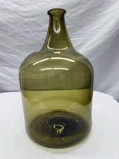 Antique Large Green European Demijohn Bottle - Pontil  picture