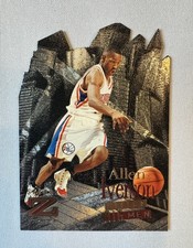 1996-97 Allen Iverson Skybox Z Force Little Big Men Die Cut Rookie RC 5/10 SSP picture