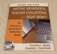 Writing Meaningful Teacher Evaluations-Right Now 3rd Ed. with CD-ROM 2010 PB picture