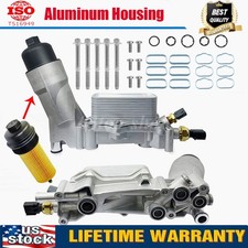 Aluminum Engine Oil Cooler Filter Housing For 11-16 Dodge Jeep Chrysler Ram 3.6L picture