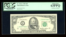 DBR 1985 $50 FRN San Francisco Fr. 2122-L PCGS 63 PPQ Serial L38397768A picture