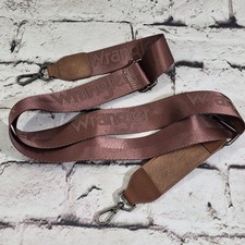 Wrangler Replacement Strap Brown Metal Clips Brand Advertising For Handbags Tote picture