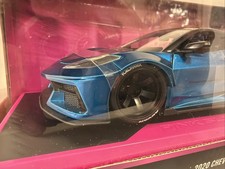Jada Pink Slips 1:24 2020 Blue Liberty Walk Corvette Diecast Car picture