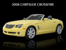 2008 Chrysler Crossfire in Yellow Metal Sign: 12x16