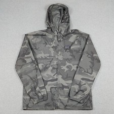 Patagonia Hoody Mens Medium Gray Camo Light and Variable Jacket Vented Packable picture