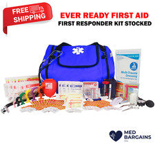 Paramedic First Responder Kit First Aid Fully Stocked Trauma Emergency Kit Blue picture