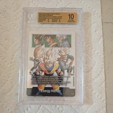 Dragon Ball Fusion World E-92 Energy Marker Son Goku Trunks Vegeta Manga BGS 10 picture