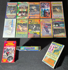 Lot of 12 Jaripeo VHS Mexican Bull Riding Rodeo Producciones Ortiz 90s Toros picture