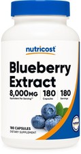 Nutricost Blueberry Extract 8000mg Strength, from 160mg 50:1 Extract picture