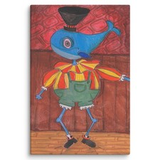 CARNIVAL OF ABSURDITY. | Canvas PRINT Original Surreal Painting by Maria Scalf picture