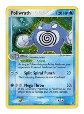 Poliwrath 11/112 Holo Rare FireRed & LeafGreen Pokemon Damaged picture