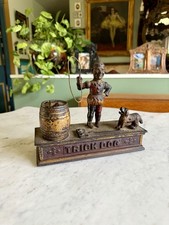 19th Century Cast Iron Trick Dog Bank picture