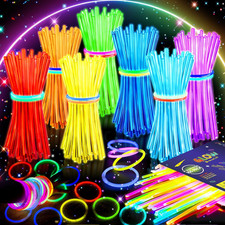 HONLYNE 100 Pack Glow Sticks Party Favors Bulk, 8
