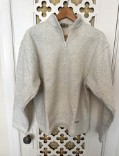 Vintage Patagonia Light Gray 1/4 Zip Fleece Pullover Sweatshirt - Y2K picture
