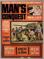 Man's Conquest 1967 Yvonne Adrian 76pgs Vintage Men's Adventure Magazine M39264 picture