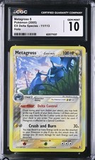 Pokemon Metagross 11/113 EX Delta Species Holo Rare CGC 10 GEM MINT picture