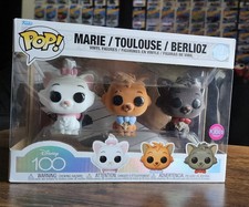 Funko POP Disney The Aristocats Marie Toulouse Berlioz 3-Pack Flocked 2023 picture