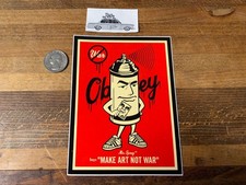 Vintage Shepard Fairey  Obey Mr. Spraycan Paint Can  Sticker Slap Graffiti Rare picture
