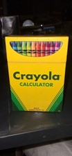 Rare Vintage Crayola Calculator Crayon Box - Tested, Working picture