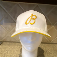 Breitling White & Yellow Adjustable Baseball Cap Hat One Size Unisex Adults picture