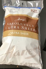Hanes Absolutely Ultra Sheer pantyhose 3 pair pack slightly Imperfect picture