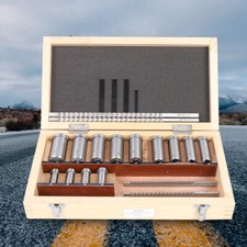 Keyway Broach Kit 22 Pcs Keyway Broach Set Collared Bushing Shim Set Fitted Box picture