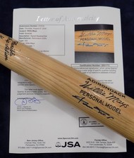 JSA 💎WILLIE MAYS HOF Signed Autograph Adirondack Person Model Baseball Bat #302 picture