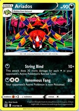Ariados 113/196 Rare Lost Origin Pokemon Near Mint picture