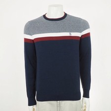 Original Penguin by Munsingwear Pullover Sweater Mens Medium Navy Blue Cotton picture