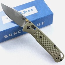 Benchmade CU535-SS Bugout Green Grivory Handle CPM-S30V Drop-Point Folding Knife picture