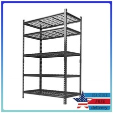 5 Tier Versatile Practical Storage Shelf Multi-Purpose Organizer Rack 48x24x72in picture
